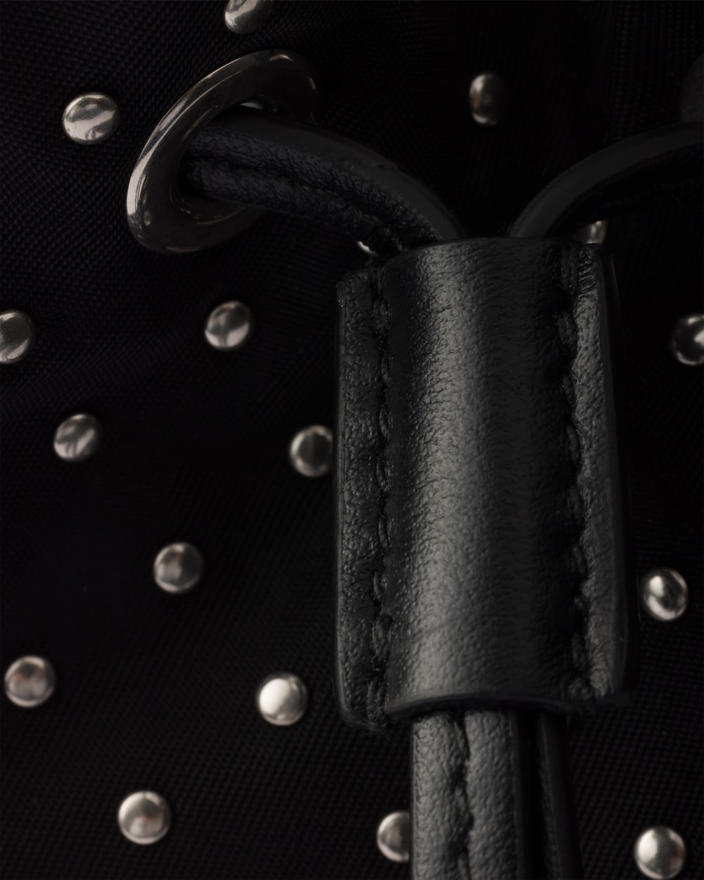 Re-Nylon Mini-Bag With Studs - Image 3